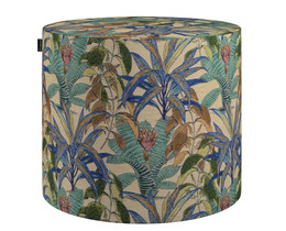 Pouf en forme de tonneau