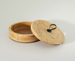 Boîte en bois avec couvercle Cubero 19x12 cm
