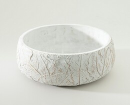 Couvercle pour pot de fleurs Feuille et 25x25x11 cm