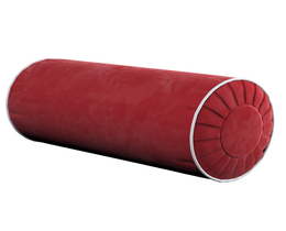 Coussin traversin à plis et passepoil