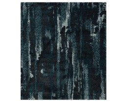 Dywan Softness presque noir/bleu paon 120x170cm