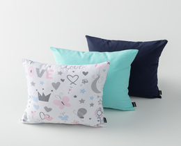 Lot de 3 housses de coussin Little World 01