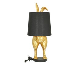 Lampe de table Lapin doré 74 cm