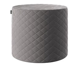 Pouf matelassé en forme de tonneau