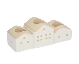 Maisons Świecznik 13x5x7cm blanc