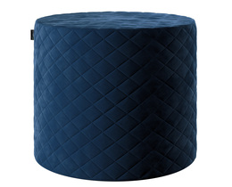 Pouf matelassé en forme de tonneau