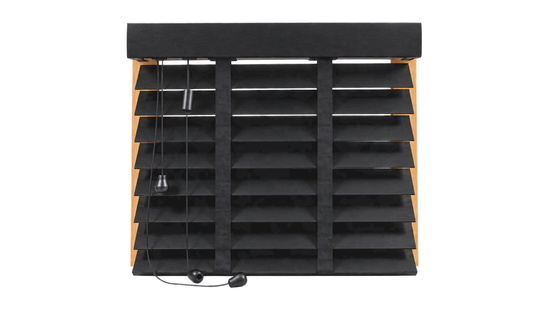 
										Stores en bois noir
																						