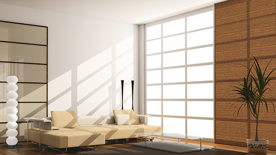 Stores intérieurs suspendus libres