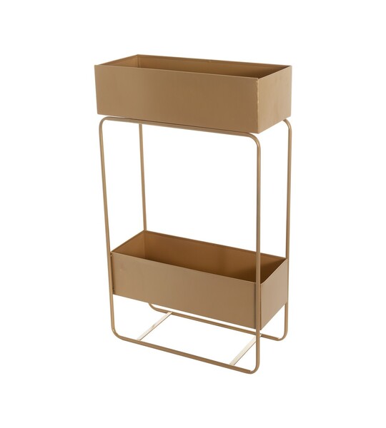 Plant stand/bar cabinet Wiggo gold 61x25x91cm
