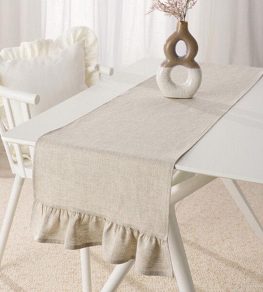 Table Runner with Frill 40x160 cm