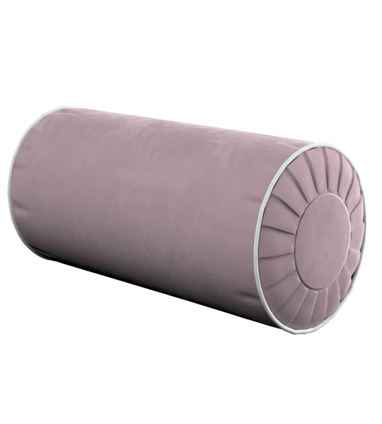 Bolster Cushion with Pleats and Piping