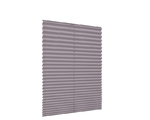 Gray pleated blinds