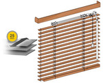 Bamboo blinds 25mm with a rope ladder