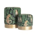 Set poufs Wild Cat gold-2pcs