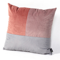 Poduszka Patchwork kwadratowa pink grey lilac